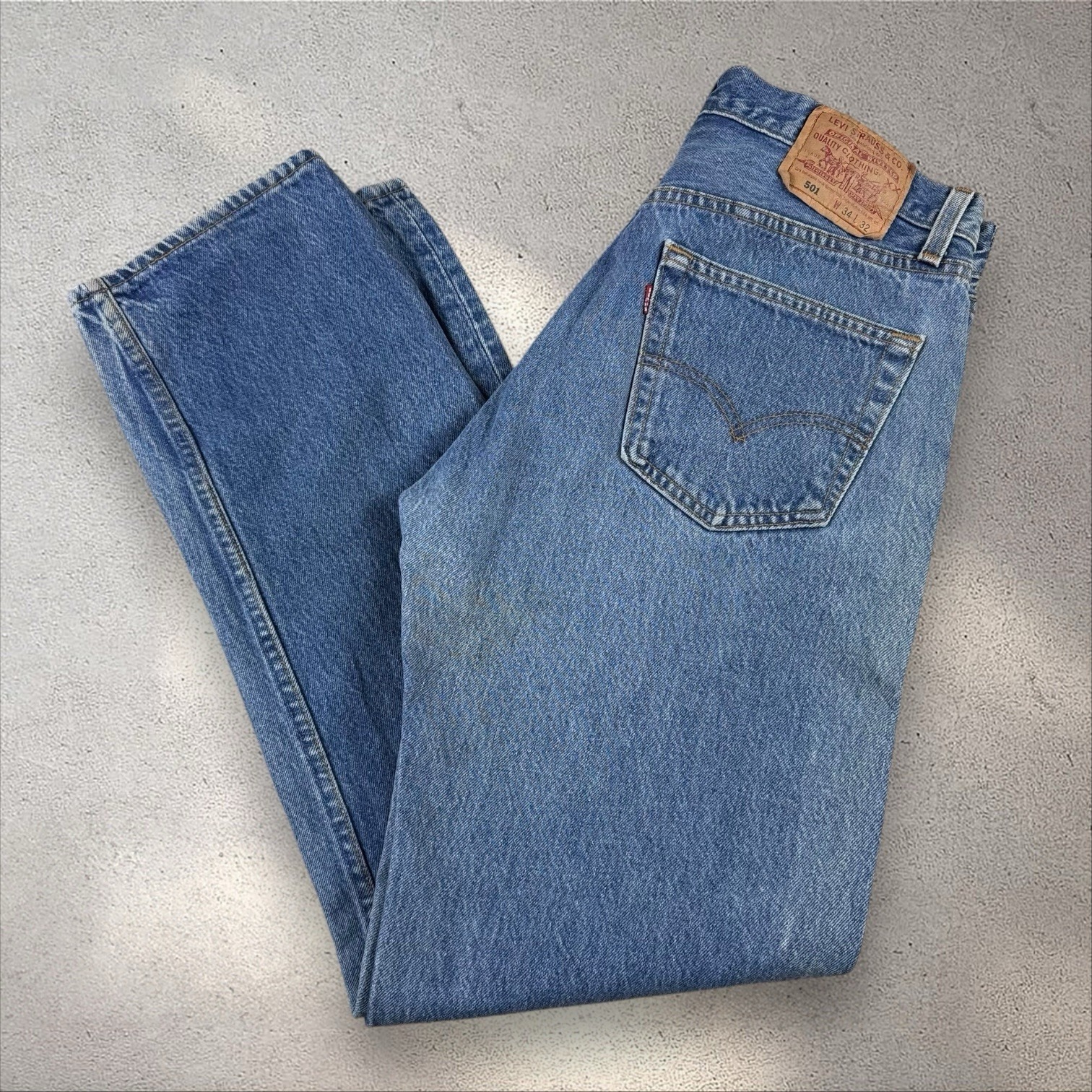 Vintage Levi's 501-0115 Jeans Measures 31x31 Usa Button Fly Denim